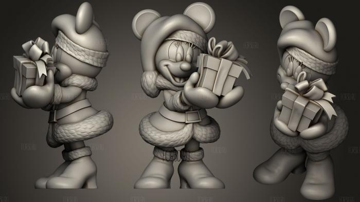 Minnie Mouse stl model for CNC